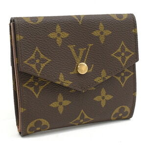 Louis Vuitton Porte Monnaie Wallet Billet Carte Monogram Brown